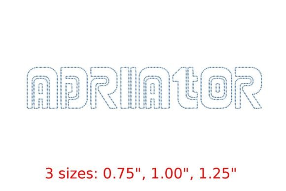Adriator Bean Stitch Outline Font Review
