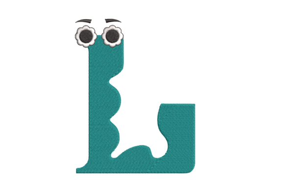 Alphabet Letter L Embroidery Design