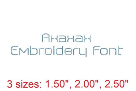 Axaxax Embroidery Font Review