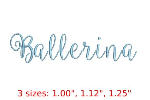Balerinna Font: A Delicate Embroidery Choice