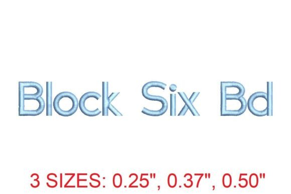 Block Six Bold Embroidery Font Review