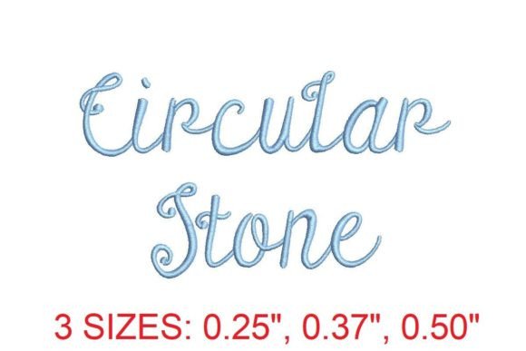 Circular Stone Embroidery Font Review