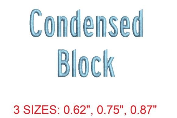 Condensed Block Embroidery Font Review
