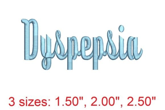Dyspepsia Embroidery Font Review