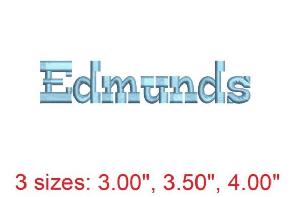 Edmunds Embroidery Font Review