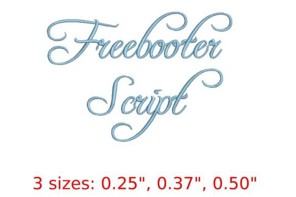 Freebooter Embroidery Font Review