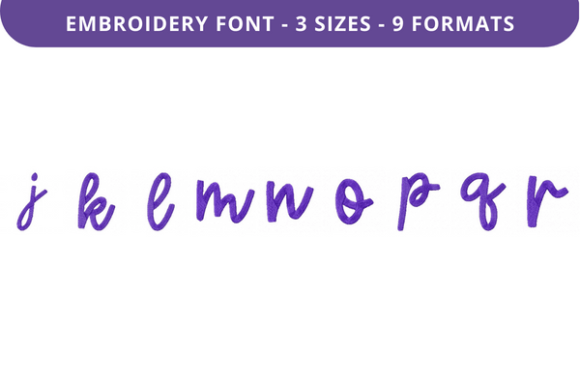 Greatly Beloved Font Lowercase J to R