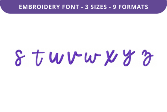 Greatly Beloved Font Lowercase S to Z