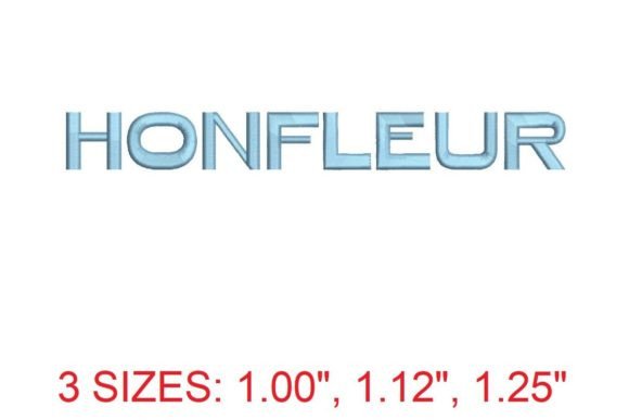 Honfleur Font: A Seasonal Embroidery Gem