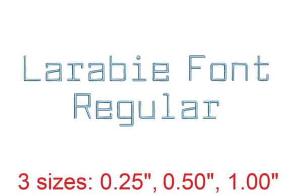Larabie Font LT Embroidery Font Review