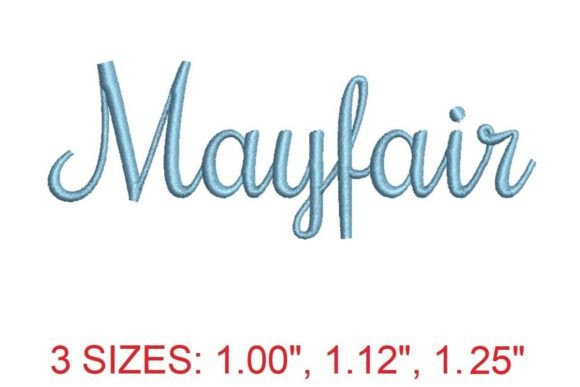 Mayfair Embroidery Font Review
