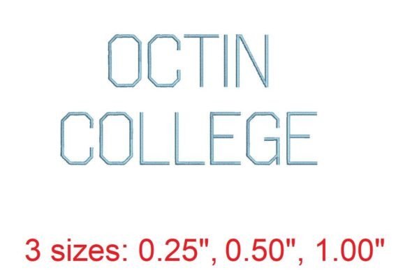 Octin College Light Embroidery Font Review