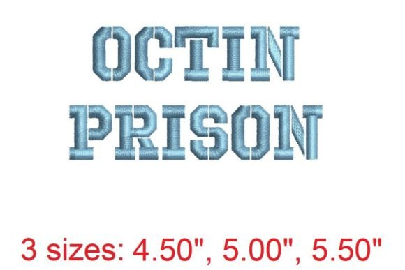 Octin Prison Regular Embroidery Font Review