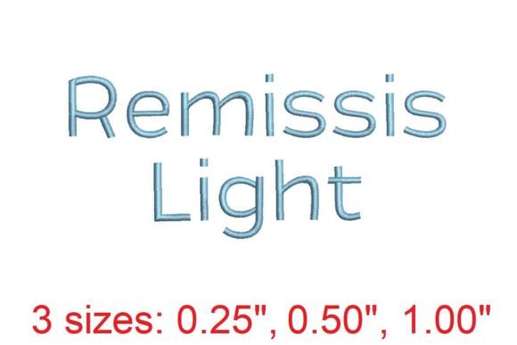 Remissis Embroidery Font Review