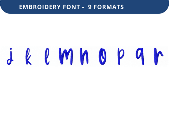 Smooth Slushie Font Lowercase J to R
