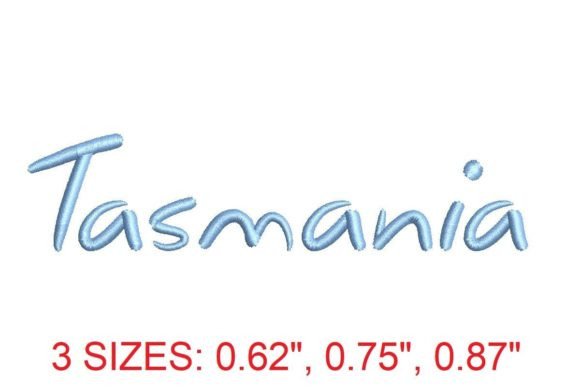 Tasmania Font: Elegant Embroidery for Personalized Gifts